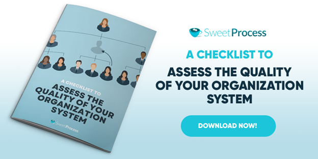 Get our FREE Checklist to Assess The Quality of Your Organization System!