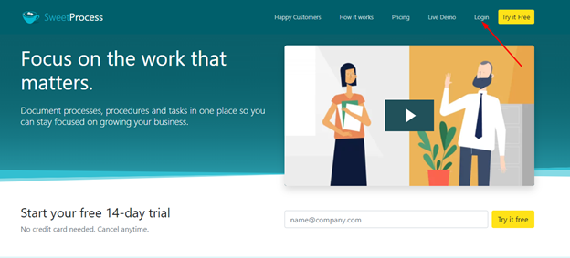 sweetprocess home login
