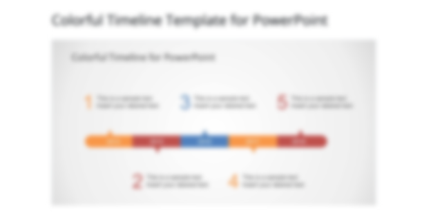 Colorful Timeline Template