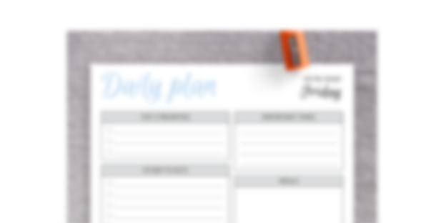 Day Planner to do List Template