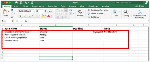 Fill In Task Specifics SweetProcess