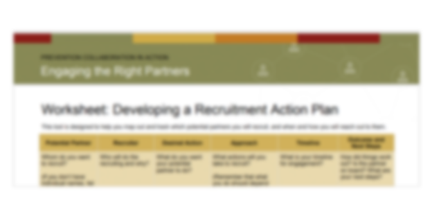 Recruitment action plan template