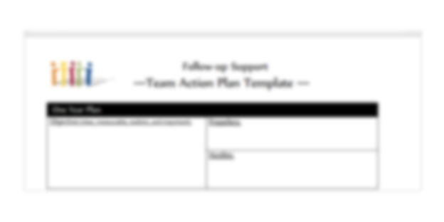 Team action plan template