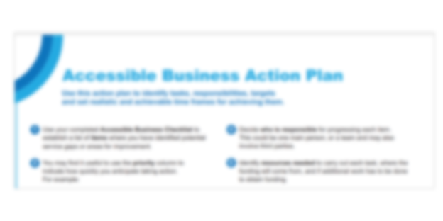 Business action plan template