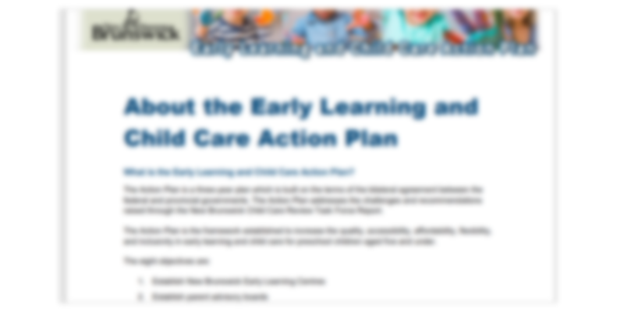 Early years action plan template