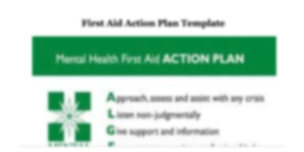 First aid action plan template