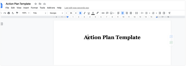 Title your action plan