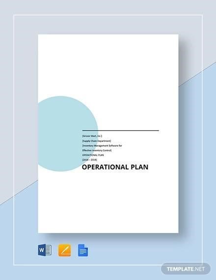 Basic Operational Plan Template