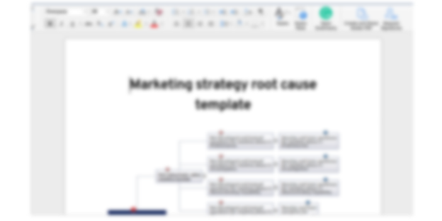 Marketing strategy root cause template