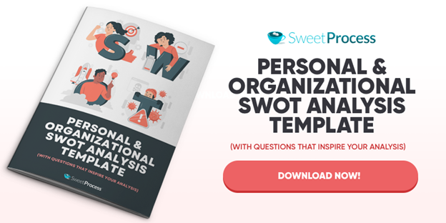 Get our FREE Personal and Organizational SWOT Analysis Template!