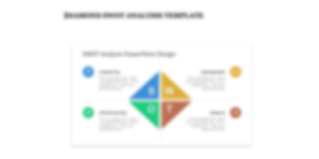 Diamond SWOT Analysis Template