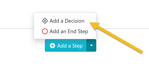 Click on the "Add a Decision" button.