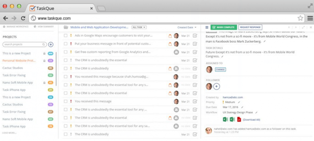 Task Management Software Solutions - Taskque