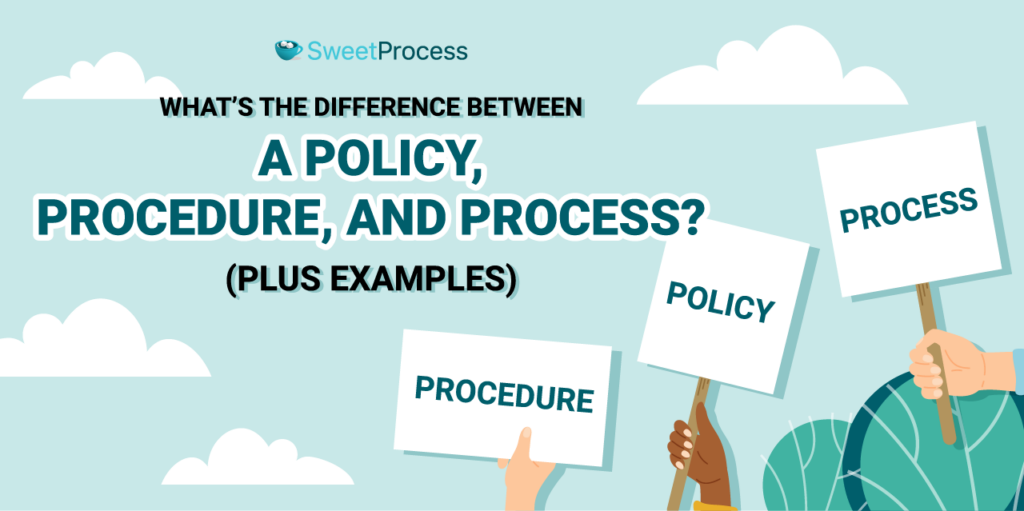 Policy vs Process vs Procedure: Key Differences (+ Examples)
