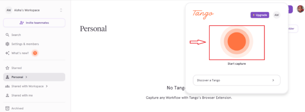 Tango Chrome extension vs SweetProcess Chrome extension 6