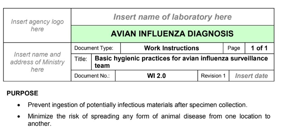 Work Instructions 28