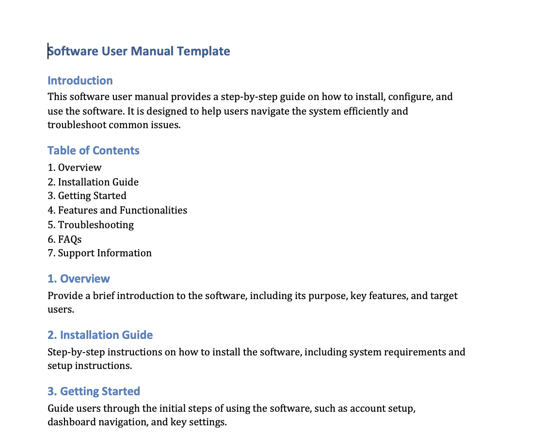 11 Free Instruction Manual Templates For Your Business Needs