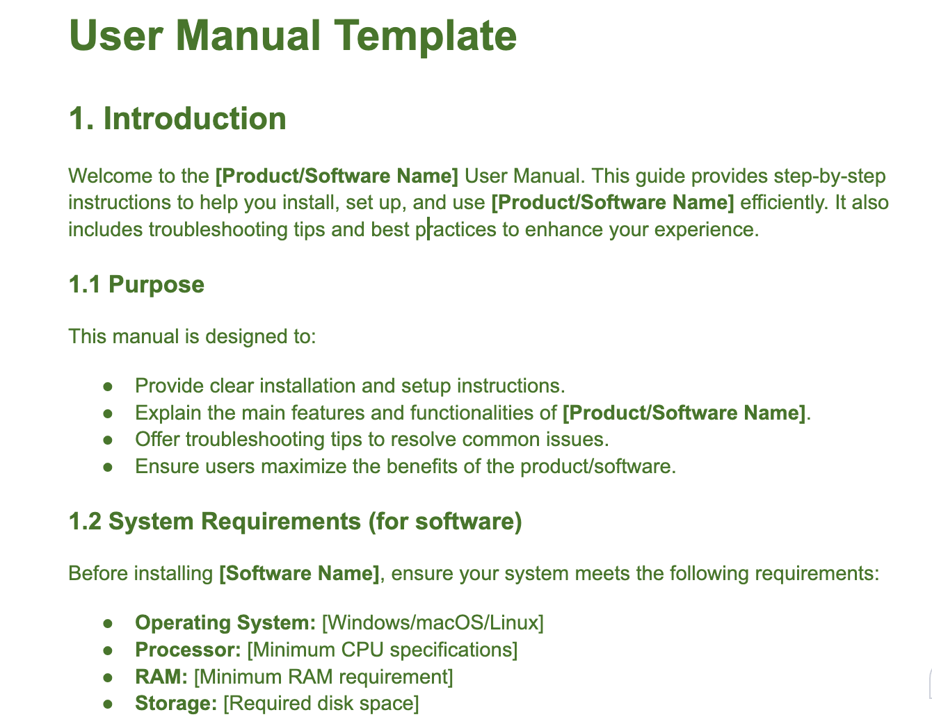 11 Free Instruction Manual Templates For Your Business Needs
