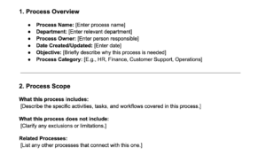 7 Free Process Documentation Templates [Word & Google Docs]