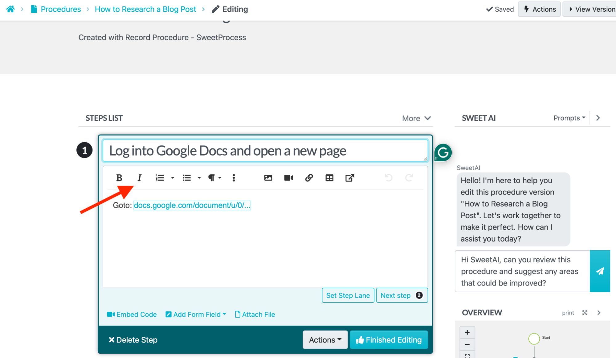 Hover your mouse across the icons on the left to view their titles. 