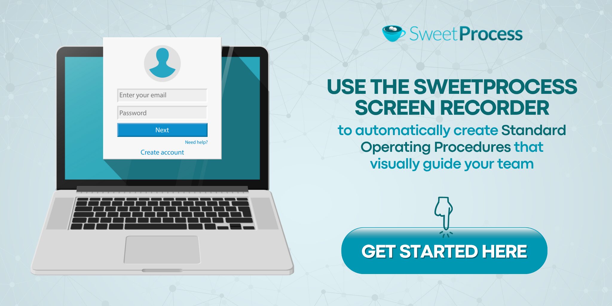 Use the sweetprocess screen recorder
