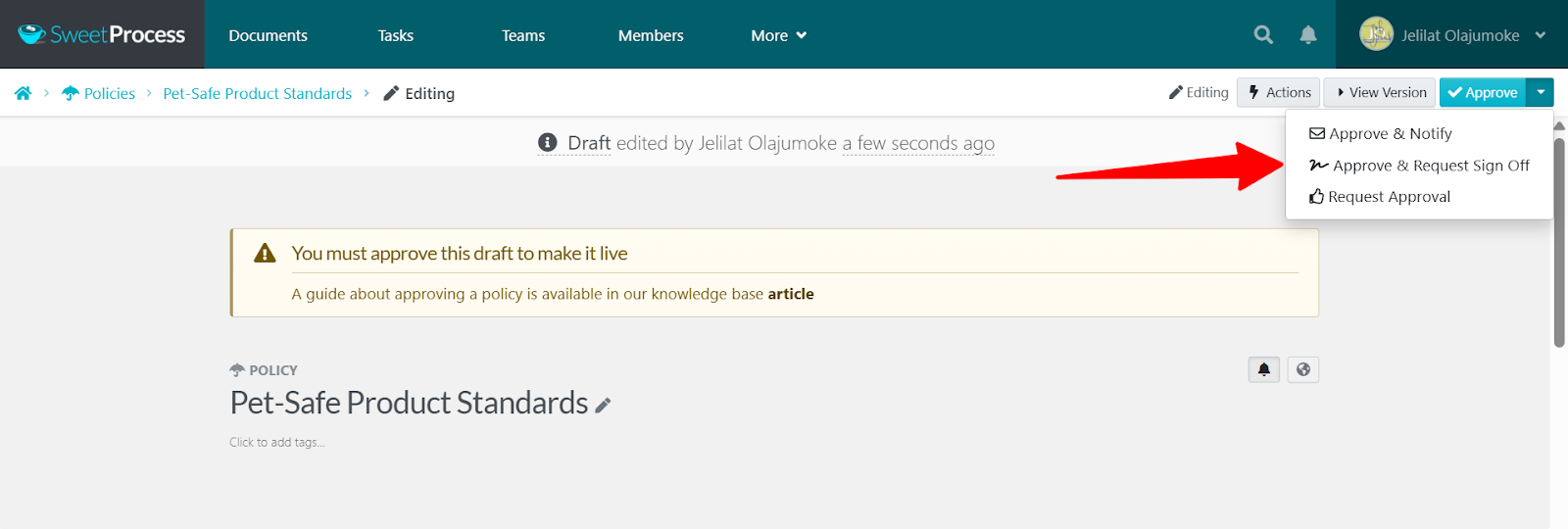 Approve and Collaborate on the Business Documents With Your Team Members