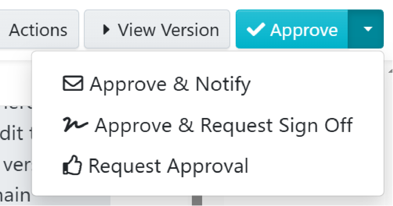 Request approvals if you want supervisors to sign off on the final version