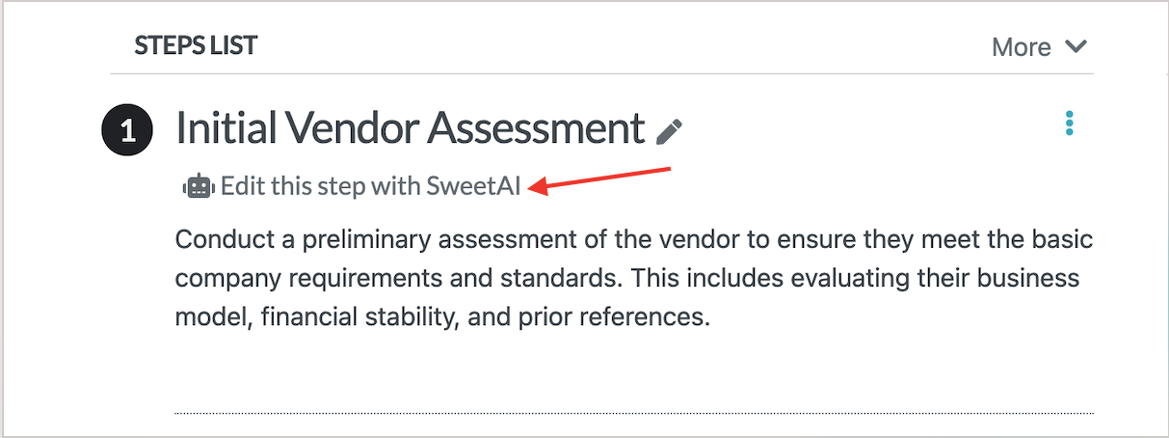 You can edit every step with SweetAI