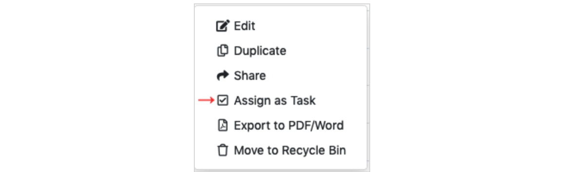 Assign as Task