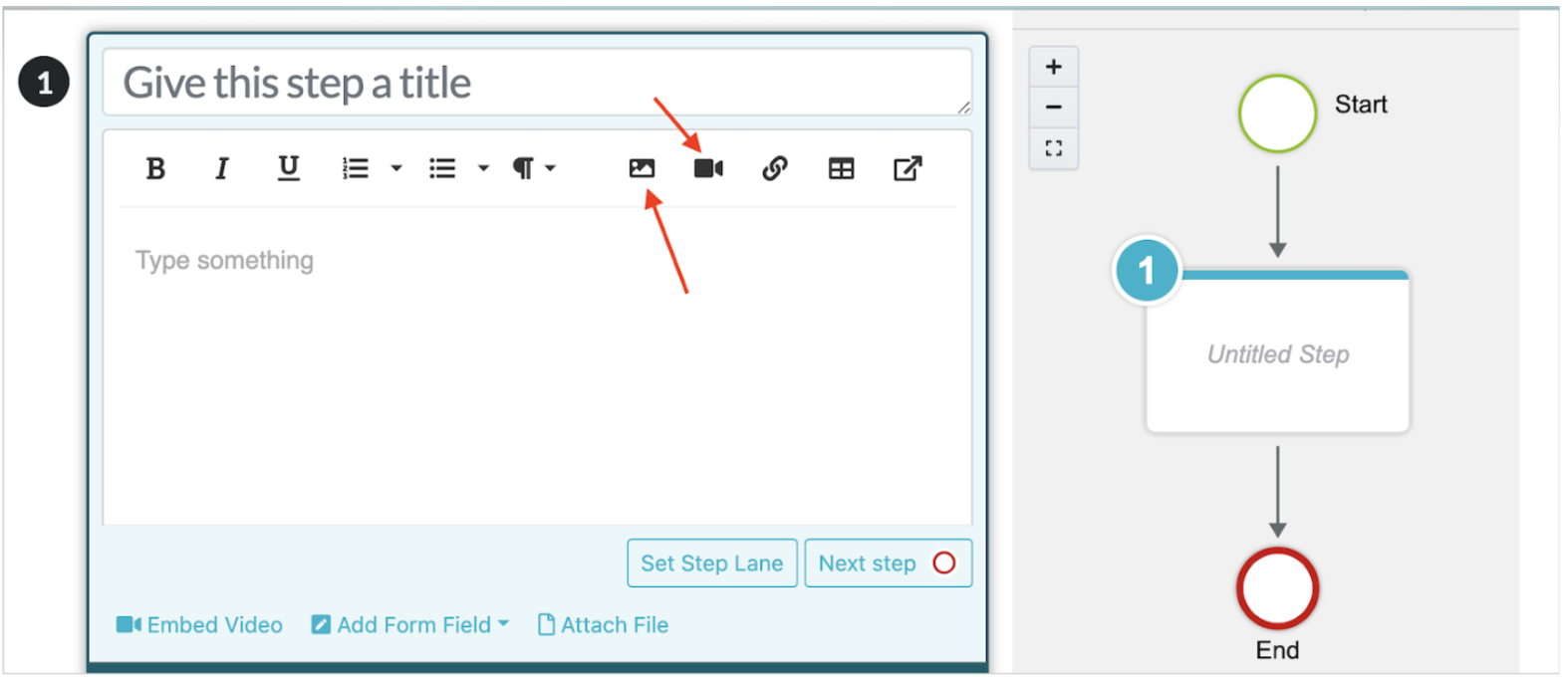 Add a title to your step