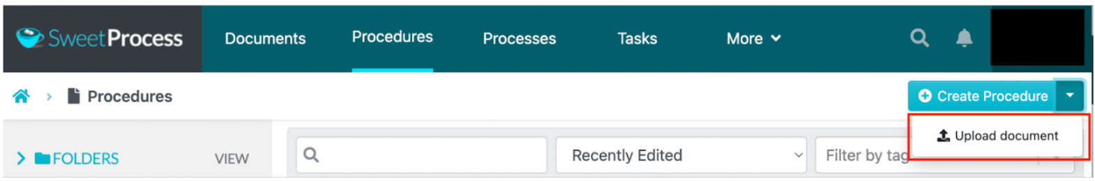 Upload existing documents