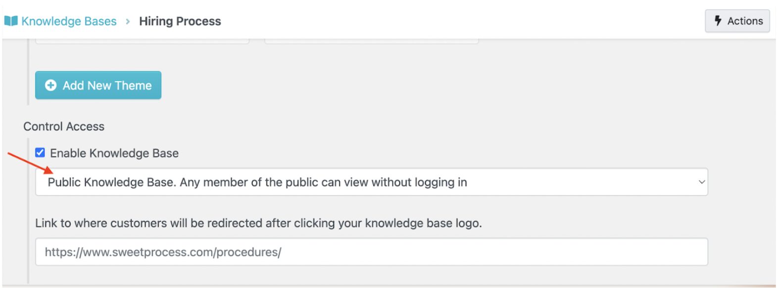 Create Public Knowledge Base