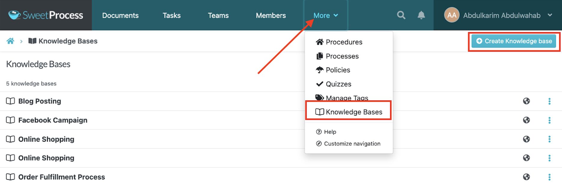 Create Knowledge Base