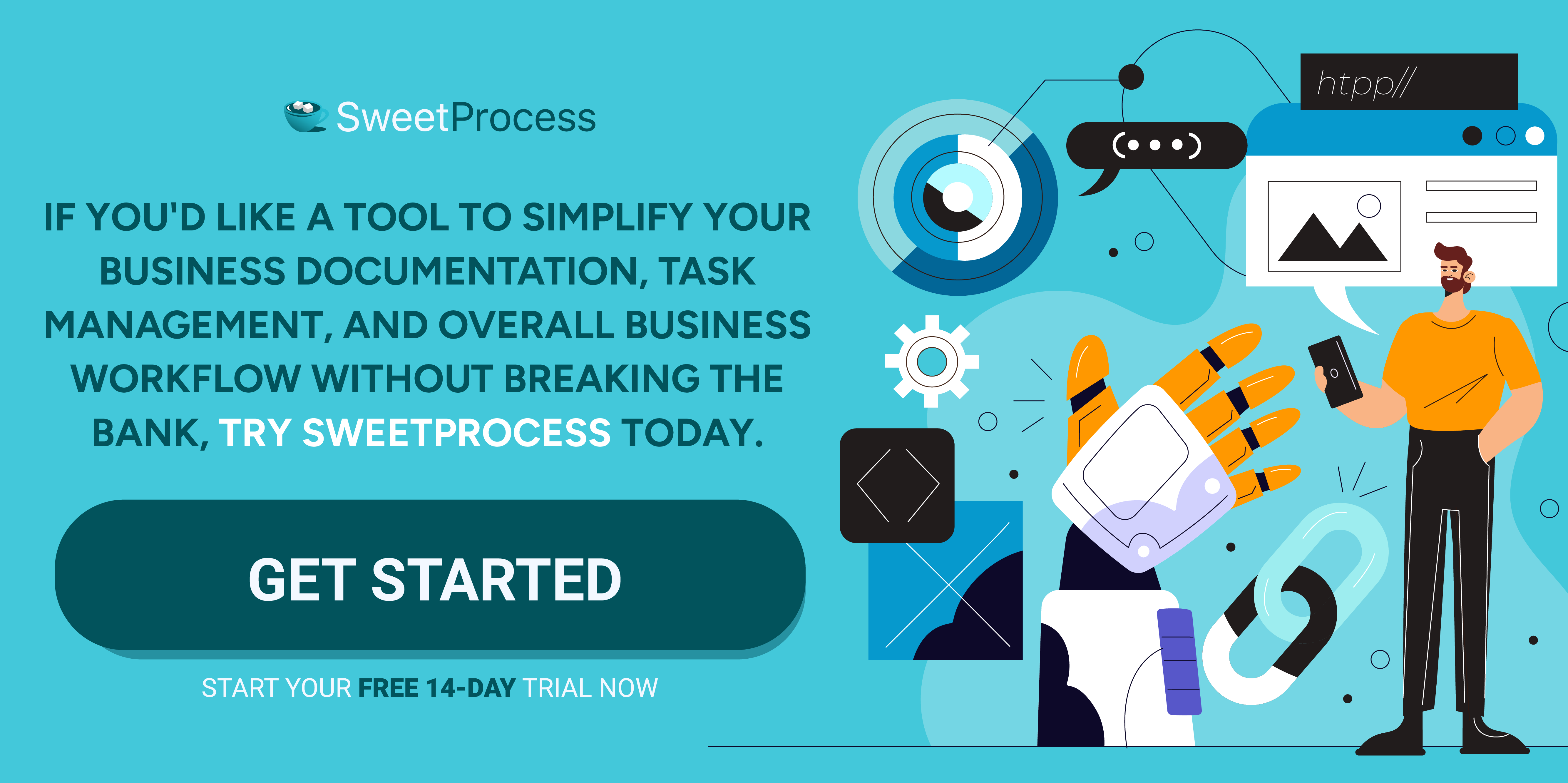 Simplify business documentation. Try Sweetprocess