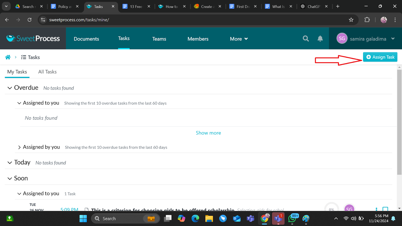 Assign tasks and deadlines to your team