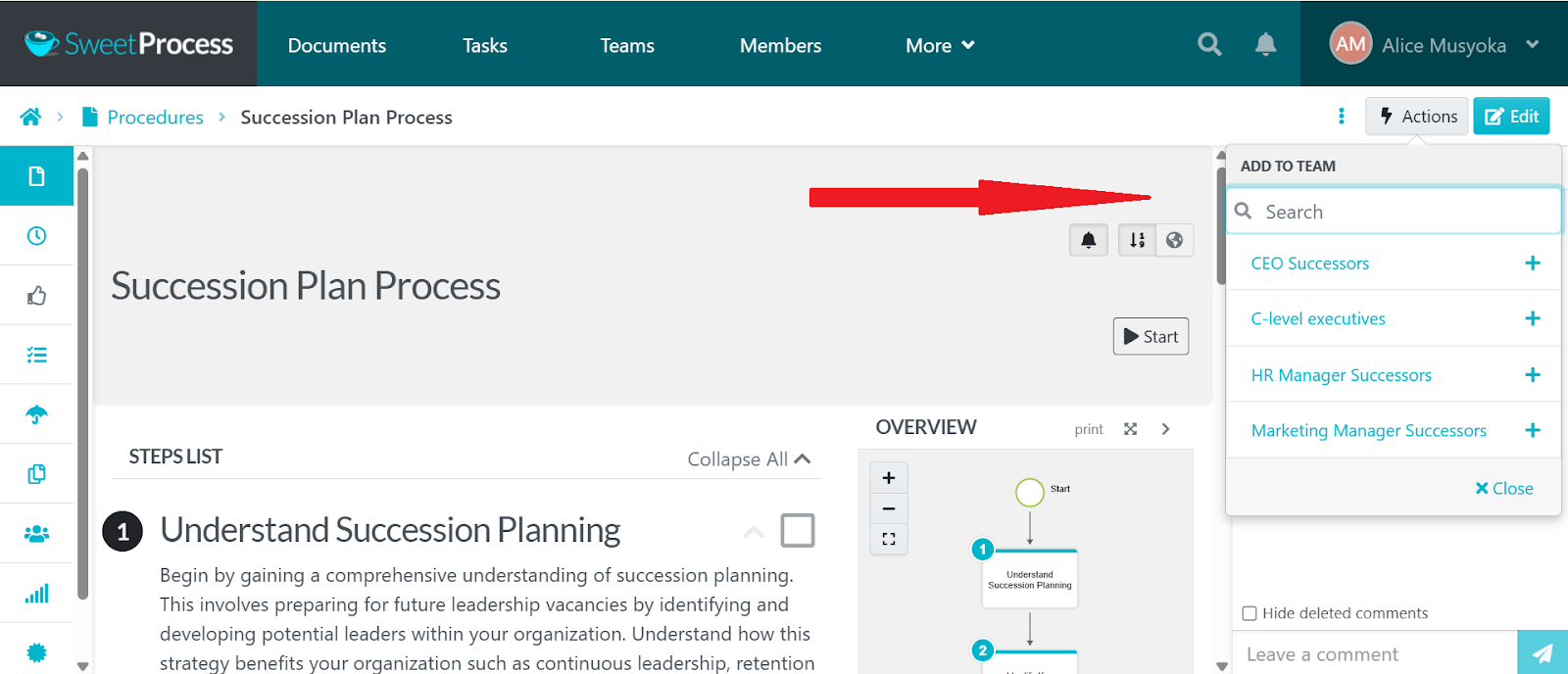 Add different members for Real-Time Collaboration