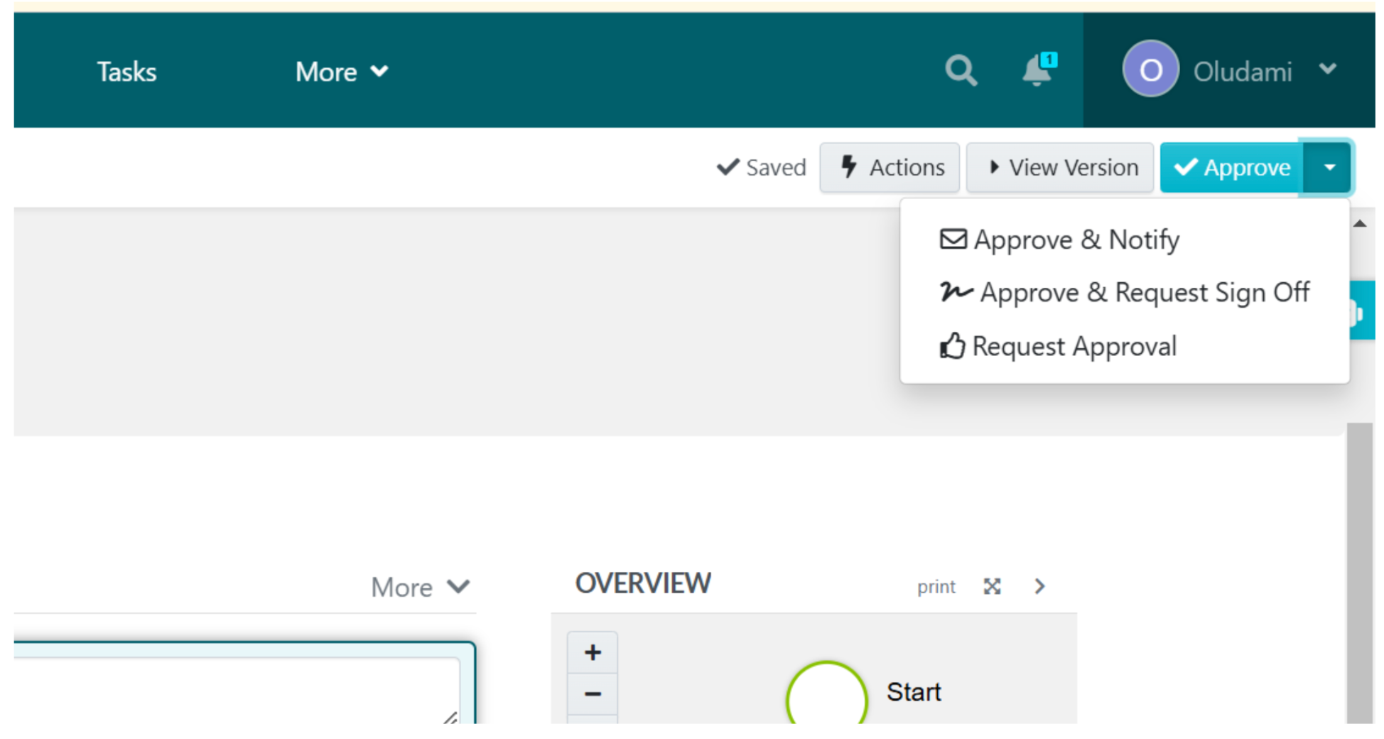 Once you are done editing, click the “Approve” button