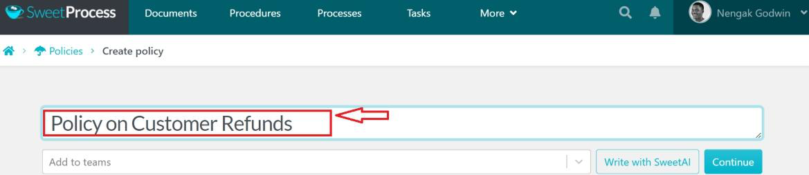 Give a title and write a description for the workflow and save