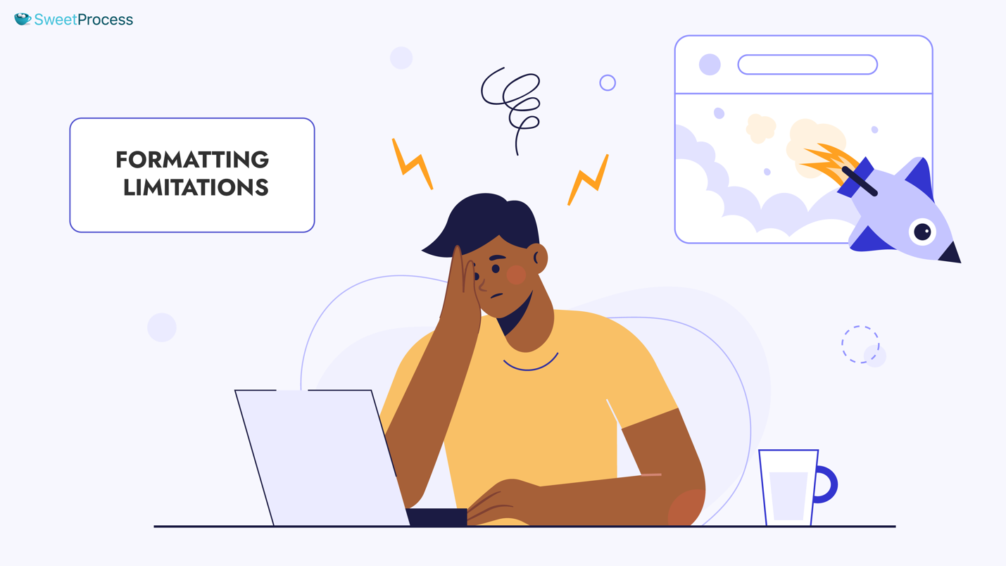 Formatting Limitations