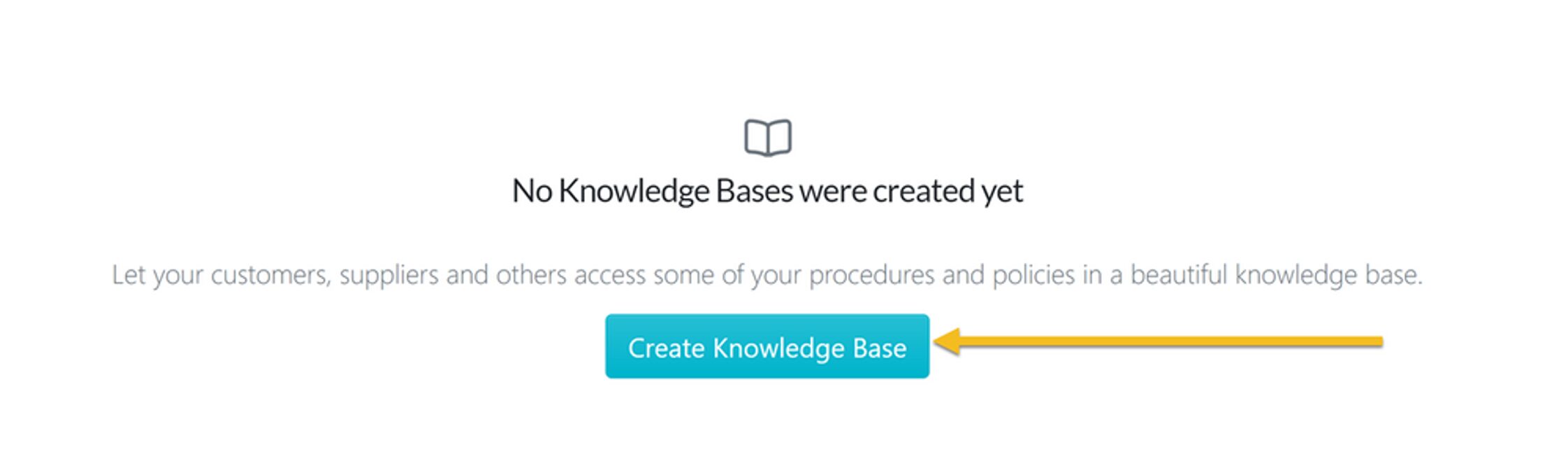 Click the "Create Knowledge Base" Button