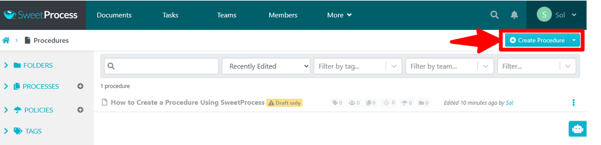 Create Procedure