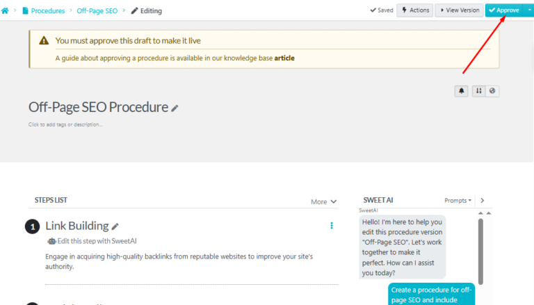 Free Knowledge Base Generator | SweetProcess