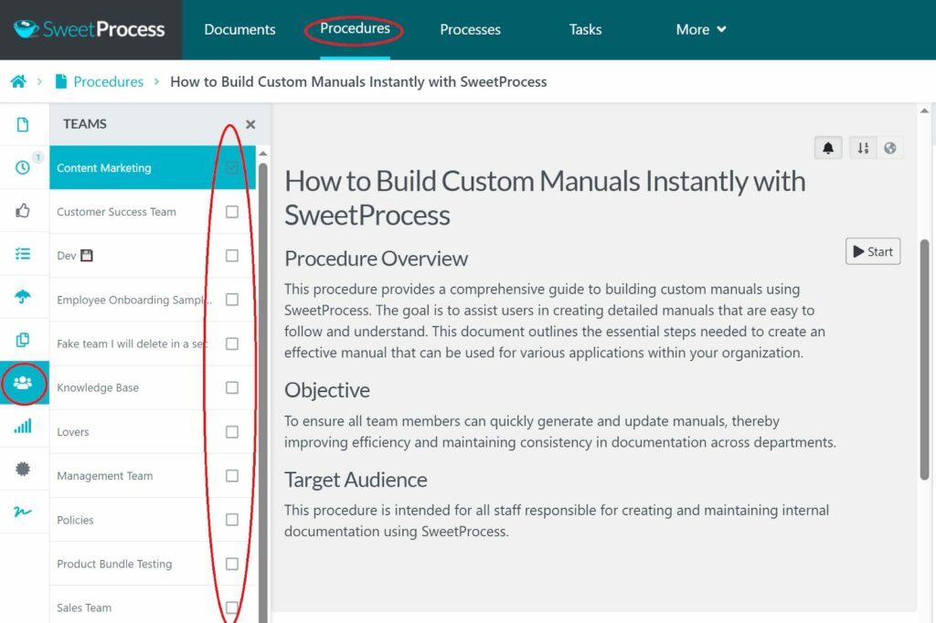 Free Training Manual Generator | SweetProcess
