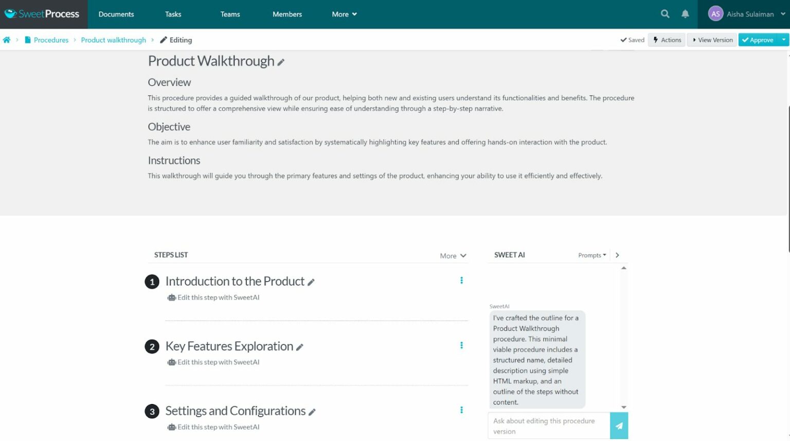 Free Training Manual Generator | SweetProcess