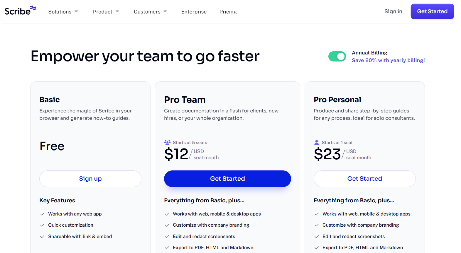 Pricing