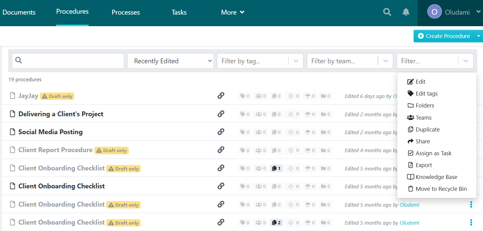 Manage Documented SOPs in One Place