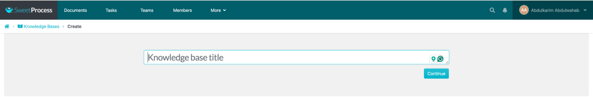 Knowledge base title
