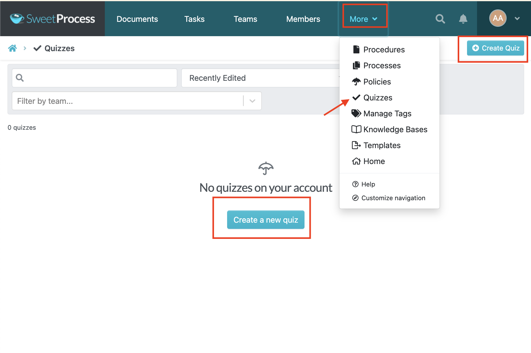 Assess Organizational Learning with Built-In Quizzes