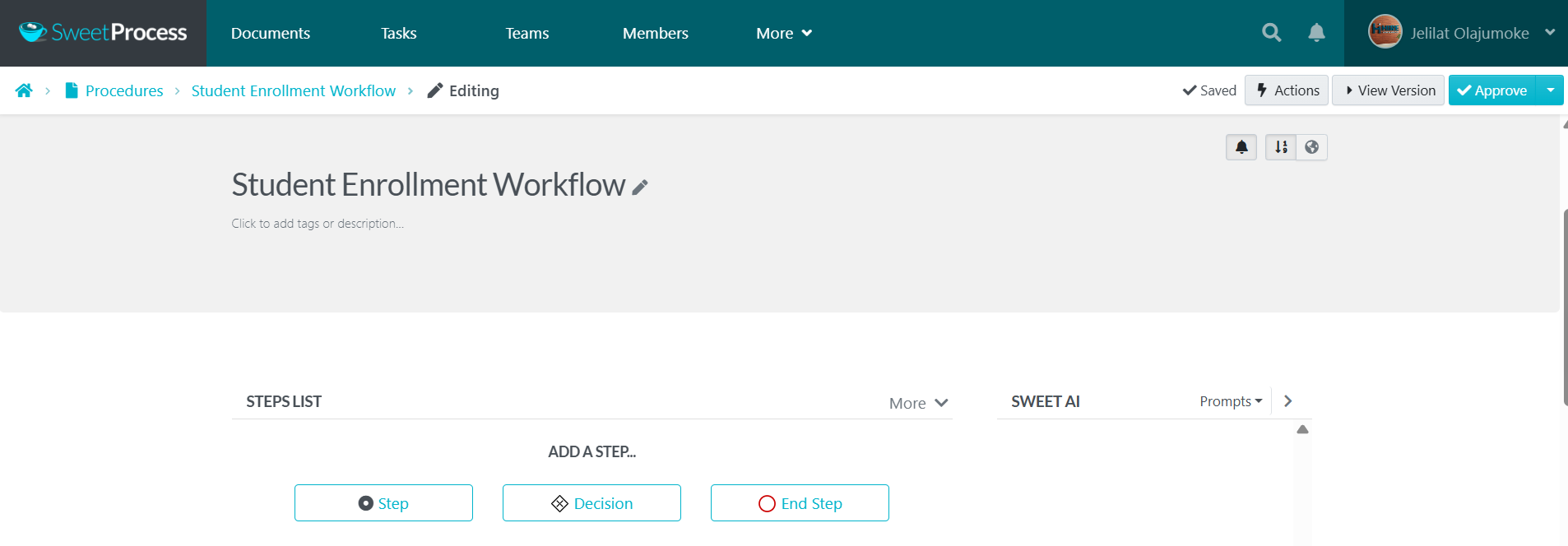 Use a clean editor to manually create step-by-step procedures and company policies.