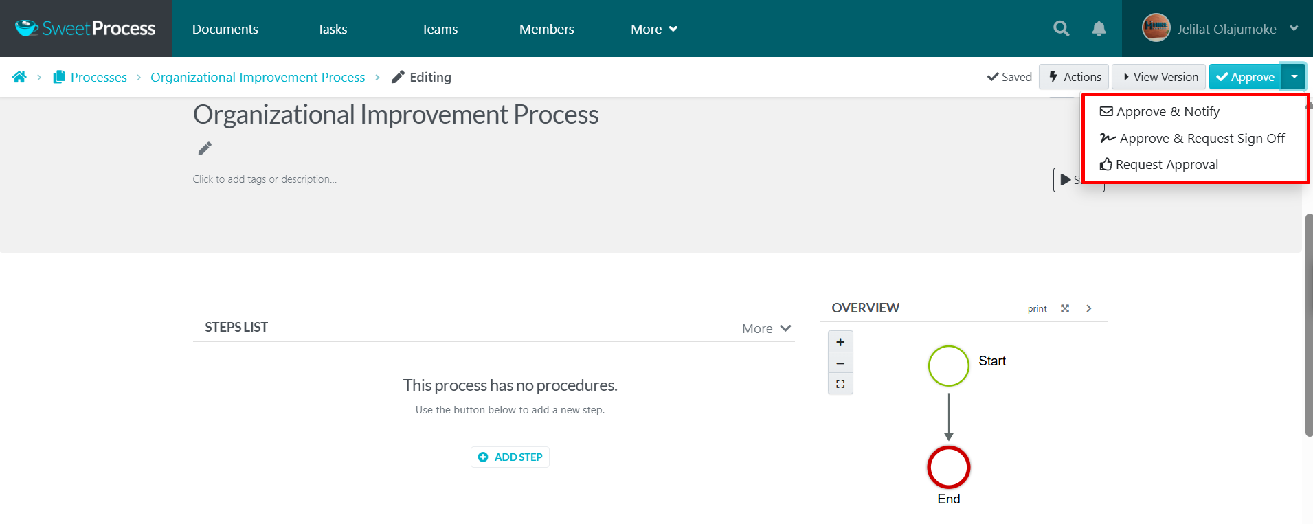 Add approvals and publish controls so changes can be audited.